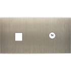 MODELEC - Façade Confidence Laiton Acier Double Horizontale 3 Basculeurs PC Magnetique