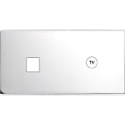 MODELEC - Façade Confidence Laiton Chrome Double Horizontale 3 Basculeurs PC Magnetique