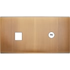 MODELEC - Façade Confidence Laiton Bronze Double Horizontale 3 Basculeurs PC