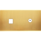 MODELEC - Façade Confidence Laiton Satine Double Horizontale 3 Basculeurs PC Magnetique