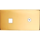 MODELEC - Façade Confidence Laiton Or Miroir Double Horizontale 3 Basculeurs PC Magnetique