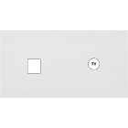 MODELEC - Façade Désir Blanc Mat Double Horizontale M1 C1