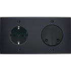 MODELEC - Façade Confidence Laiton Noir Mat Double Horizontale PCK SC Vis