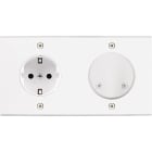 MODELEC - Façade Confidence Laiton Blanc Double Horizontale PCK SC Vis