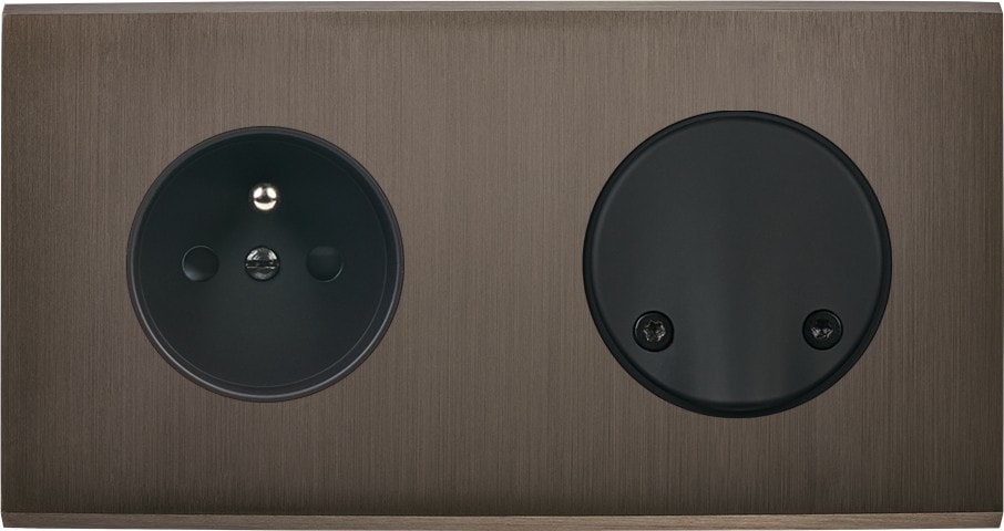 MODELEC - Façade Confidence Laiton Canon De Fusil Double Horizontale PC SC Magnetique
