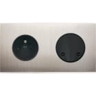 MODELEC - Façade Confidence Laiton Nickel Satine Double Horizontale PC SC