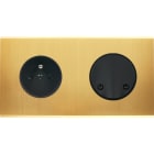 MODELEC - Façade Confidence Laiton Satine Double Horizontale PC SC Magnetique