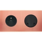 MODELEC - Façade Confidence Laiton Cuivre Satine Double Horizontale PC SC Magnetique