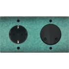 MODELEC - Façade Fascination Laiton Jade Double Horizontale PCK SC Vis