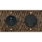 MODELEC - Façade Fascination Laiton Fauve Double Horizontale PC SC Vis