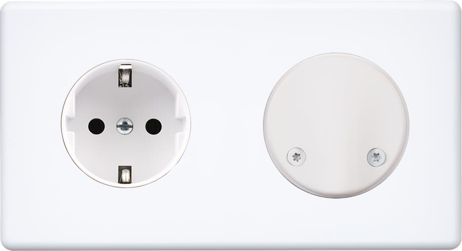MODELEC - Façade Hitera Blanc Soft Touch Double Horizontale PCK Sc