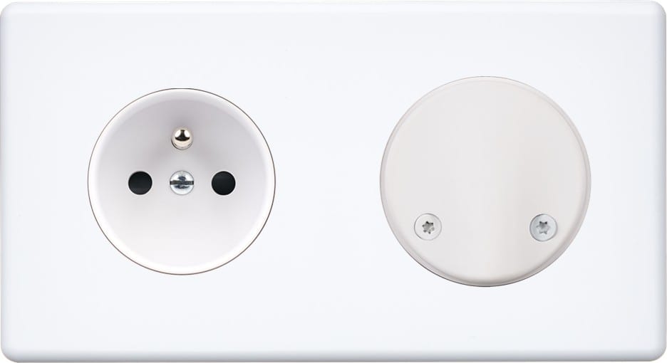 MODELEC - Façade Hitera Blanc Soft Double Horizontale PC Sc