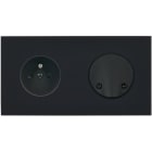 MODELEC - Façade Désir Noir Mat Double Horizontale PC Sc
