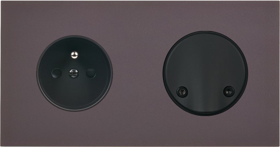 MODELEC - Façade Désir Anthracite Mat Double Horizontale PC Sc