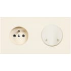 MODELEC - Façade Désir Ivoire Mat Double Horizontale PC Sc