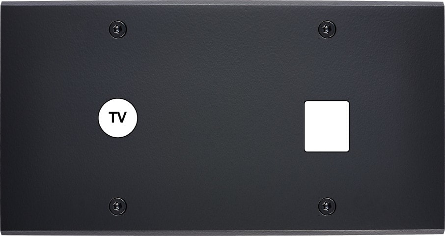 MODELEC - Façade Confidence Laiton Noir Mat Double Horizontale C1 M1 à Vis