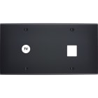 MODELEC - Façade Confidence Laiton Noir Mat Double Horizontale C1 M1 à Vis