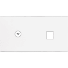 MODELEC - Façade Confidence Laiton Blanc Mat Double Horizontale C1 M1