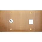 MODELEC - Façade Confidence Laiton Vieux Bronze Double Horizontale C1 M1 Vis