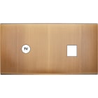 MODELEC - Façade Confidence Laiton Vieux Bronze Double Horizontale C1 M1