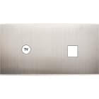 MODELEC - Façade Confidence Laiton Nickel Satine Double Horizontale C1 M1