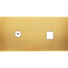 MODELEC - Façade Confidence Laiton Satine Double Horizontale C1 M1