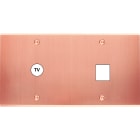 MODELEC - Façade Confidence Laiton Cuivre Satine Double Horizontale C1 M1 à Vis