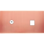 MODELEC - Façade Confidence Laiton Cuivre Satine Double Horizontale C1 M1