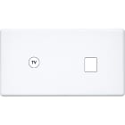 MODELEC - Façade Hitera Blanc Soft Double Horizontale C1 M1