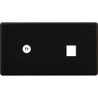 MODELEC - Façade Hitera Noir Soft Double Horizontale C1 M1