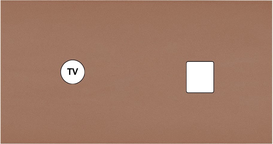 MODELEC - Façade Désir Moka Mat Double Horizontale C1 M1