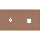 MODELEC - Façade Désir Moka Mat Double Horizontale C1 M1