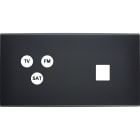 MODELEC - Façade Confidence Laiton Noir Mat Double Horizontale C3 M1