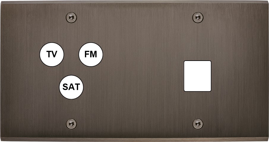 MODELEC - Façade Confidence Laiton Canon De Fusil Double Horizontale C3 M1 à Vis