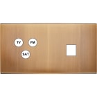 MODELEC - Façade Confidence Laiton Vieux Bronze Double Horizontale C3 M1