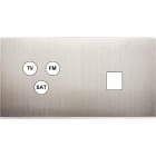 MODELEC - Façade Confidence Laiton Nickel Satine Double Horizontale C3 M1