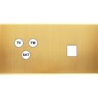 MODELEC - Façade Confidence Laiton Satine Double Horizontale C3 M1