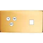 MODELEC - Façade Confidence Laiton Or Miroir Double Horizontale C3 M1