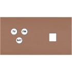 MODELEC - Façade Désir Moka Mat Double Horizontale C3 M1