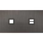 MODELEC - Façade Empreintes VOLUME Canon de Fusil Double Horiz 1 bouton carré Chargeur USB