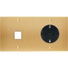 MODELEC - Façade Confidence Laiton Brosse Double Horizontale M1 PCK à Vis