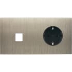 MODELEC - Façade Confidence Laiton Acier Brosse Double Horizontale M1 PCK