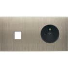 MODELEC - Façade Confidence Laiton Acier Brosse Double Horizontale M1 PC