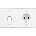 MODELEC - Façade Confidence Laiton Blanc Mat Double Horizontale M1 PCK Vis