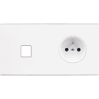 MODELEC - Façade Confidence Laiton Blanc Mat Double Horizontale M1 PC