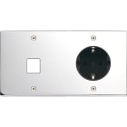 MODELEC - Façade Confidence Laiton Chrome Double Horizontale M1 PCK à Vis