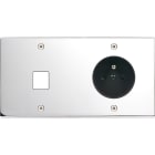 MODELEC - Façade Confidence Laiton Chrome Double Horizontale M1 PC à Vis