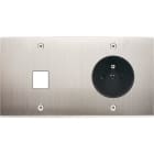 MODELEC - Façade Confidence Laiton Nickel Satine Double Horizontale M1 PC à Vis