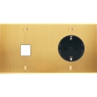 MODELEC - Façade Confidence Laiton Satine Double Horizontale M1 PCK à Vis