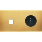 MODELEC - Façade Confidence Laiton Satine Double Horizontale M1 PC A Aimant